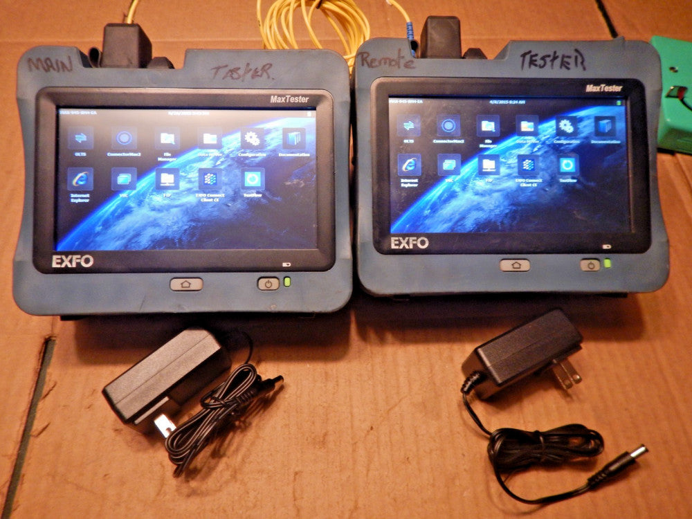 EXFO MaxTester MAX-945-SM4 1310/1550/1625nm Optical Loss Test Set OLTS LOT OF 2