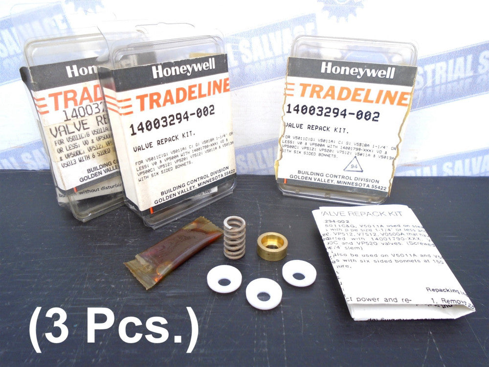 (3 Pc) HONEYWELL - 14003294-002 - REPACK KIT for V5011A & C, V5013A w/1/4" Stem