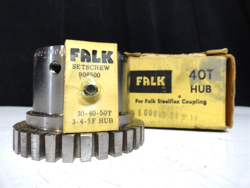 NEW FALK 40T HUB Tapered for - TAPERED GRID HUB - Couplings NOS Flex Couplings