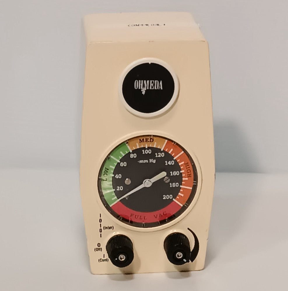 Ohio Medical Ohmeda 6-1251 ISU Intermittent Suction Unit Vacuum Regulator