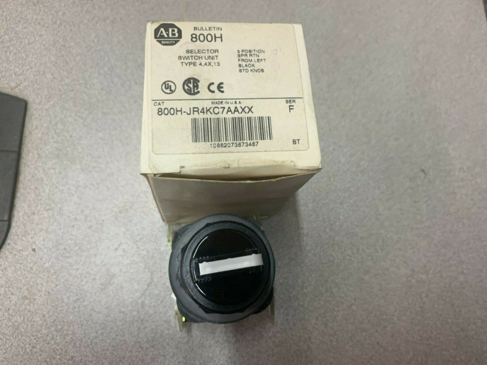 NEW IN BOX ALLEN BRADLEY SELECTOR SWITCH UNIT 800H-JR4KC7AAXX