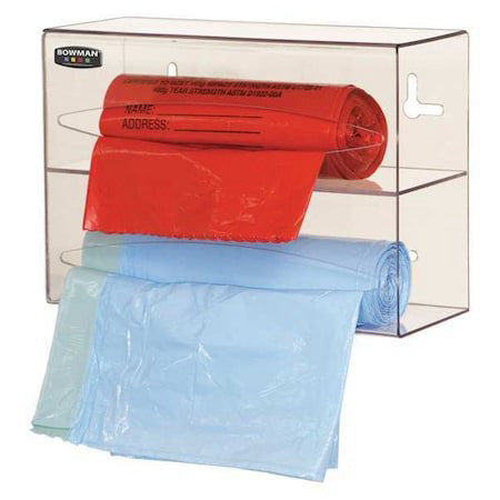 Bowman Dispensers Bg002-0111 Bag Dispenser Double,Petg