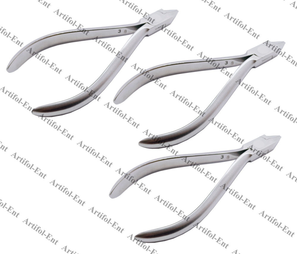 3x Bird Beak Pliers Orthodontic Wire Bending Forceps 13 cm–Up to 0.76 mm#678-304