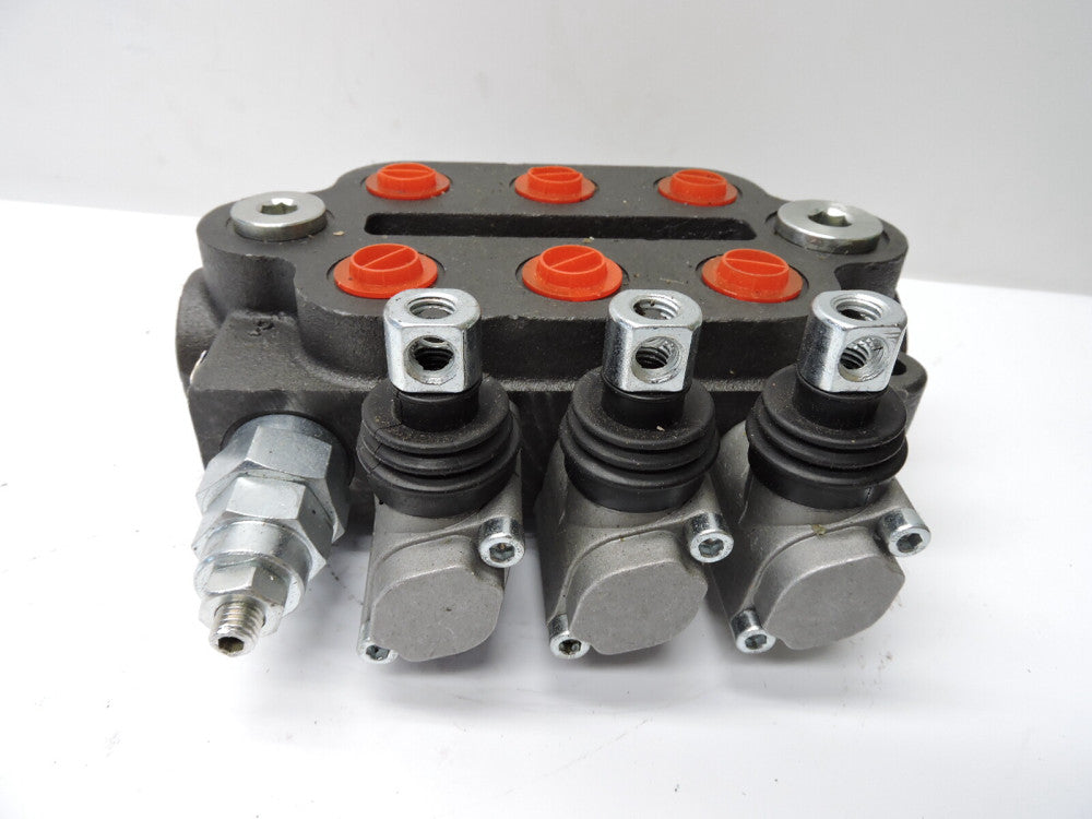 ZT-L20-0T/3 3 Spool Hydraulic Monoblock Double Acting Control Valve - NOB NEW!