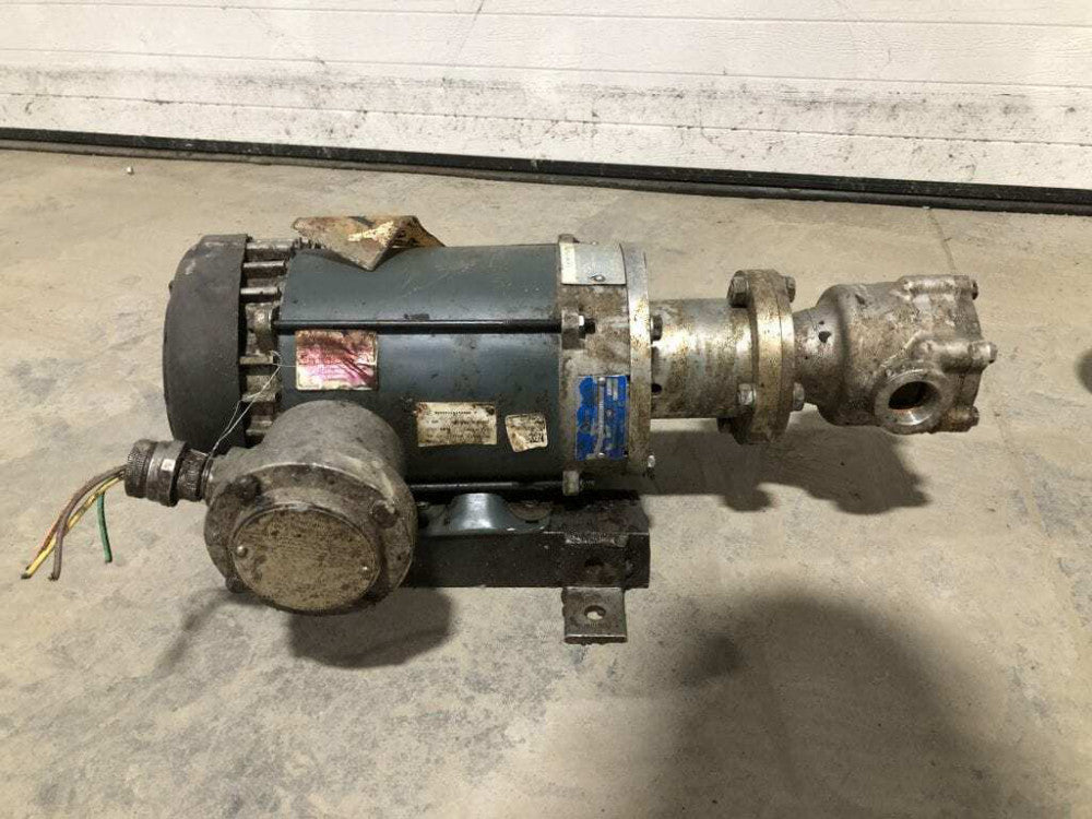 Fluid-O-Tech XX56T17G15546B P 1HP SS Rotary Vane Pump 1725RPM 230/460V 3PH