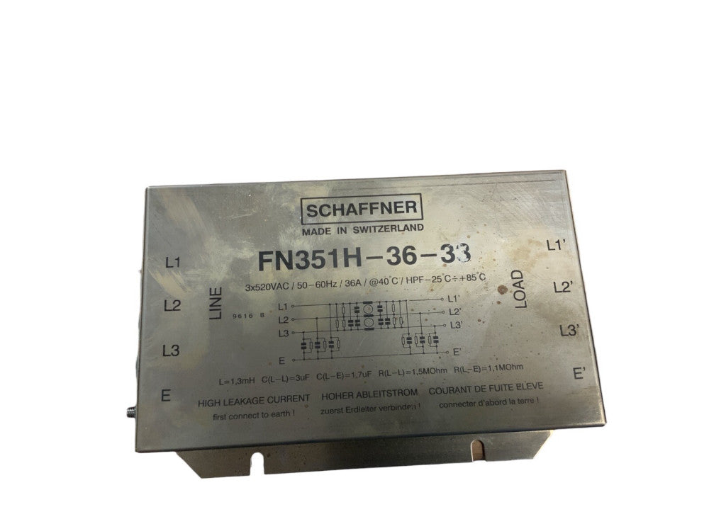 Schaffner Power Line Filter FN351H-36-33