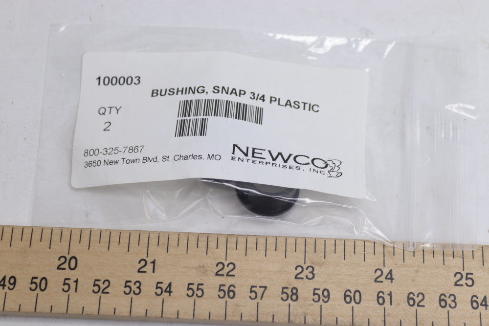 (2-Pk) Newco Bushing Snap On Plastic 3/4" 100003