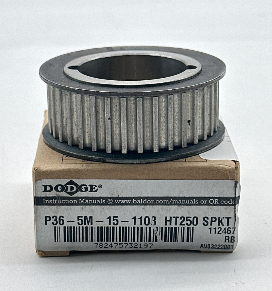 Dodge P36-5M-15-1108 Timing Belt Sprocket, 36-Teeth 15mm Pitch