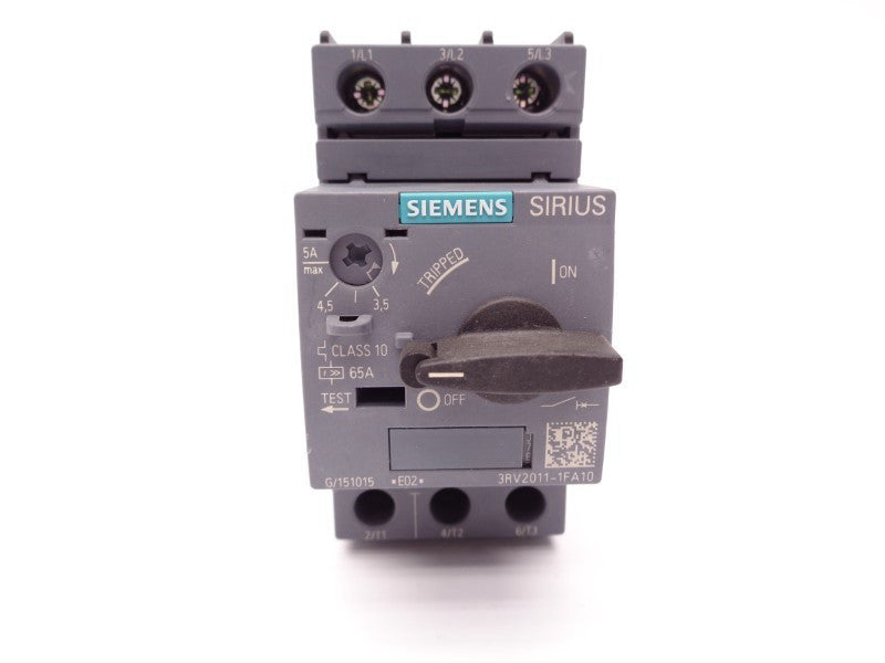 SIEMENS 3RV2011-1FA10 600V 3.5-5A NSNP