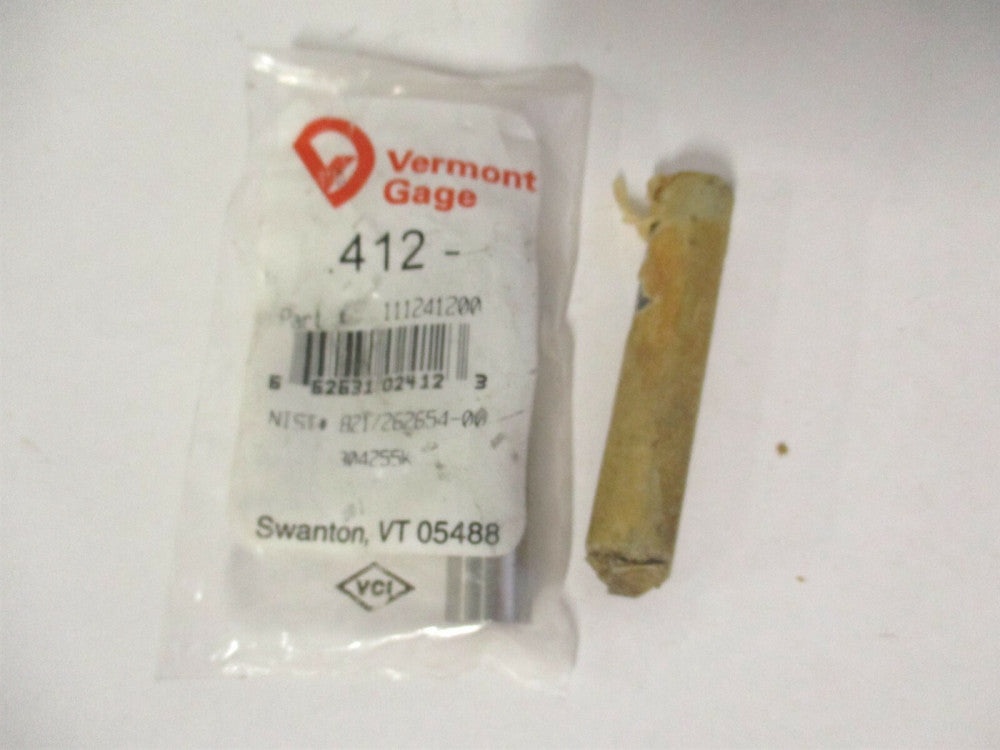 Vermont Gage (111241200) 0.412" Diam Class ZZ Minus Plug & Pin Gage - Lot of 2