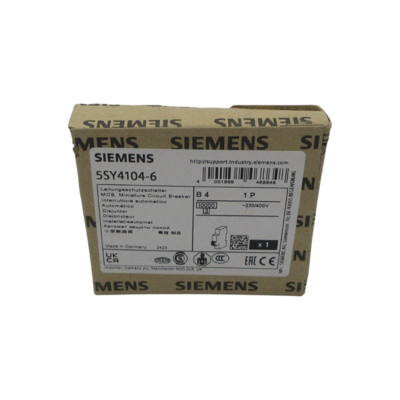 SIEMENS 5SY4104-6 230/400V 4A NSMP