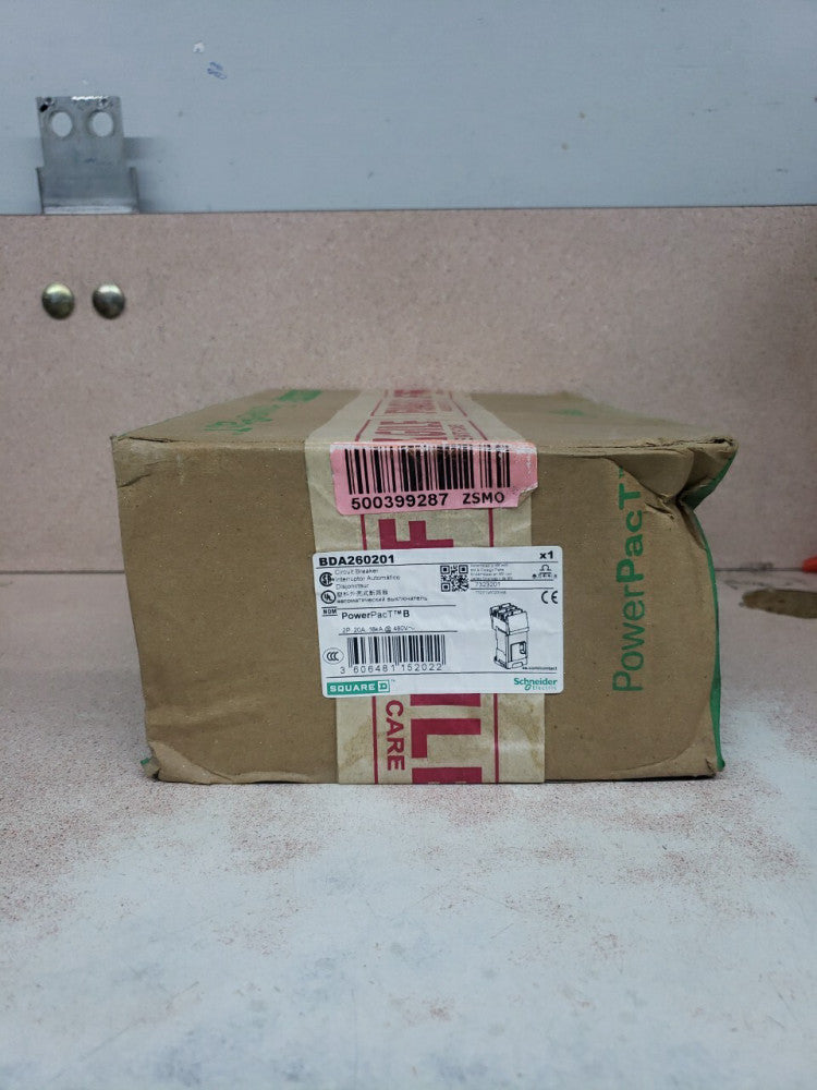 New Old Stock Square D BDA260201 20A 3p Power Pact Circuit Breaker BD20
