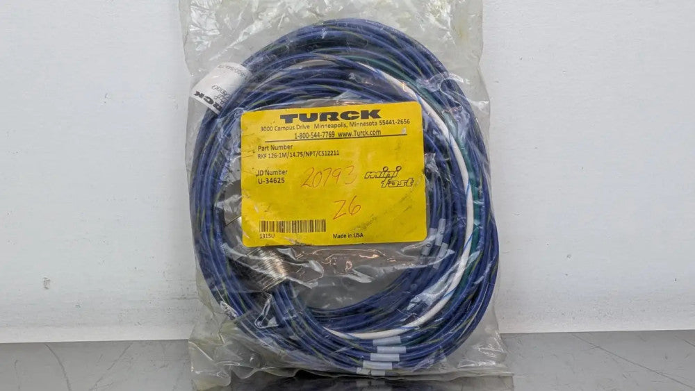 Turck RKF 126-1M/14.75/NPT/CS12211 Actuator and Sensor Receptacle U-34625 Female