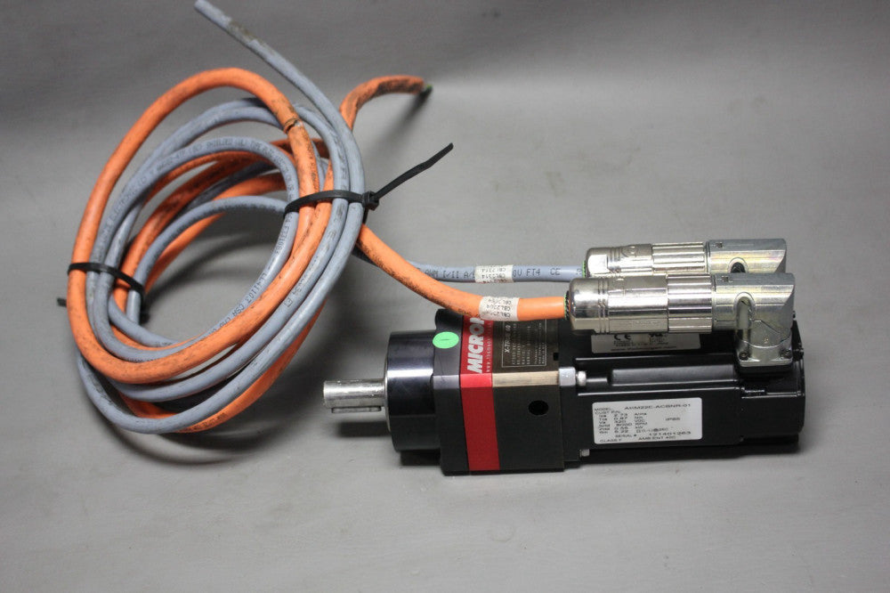 KOLLMORGEN SERVO MOTOR WITH MICRON GEARHEAD AKM22E-ACBNR-01 & X-TRUE 60