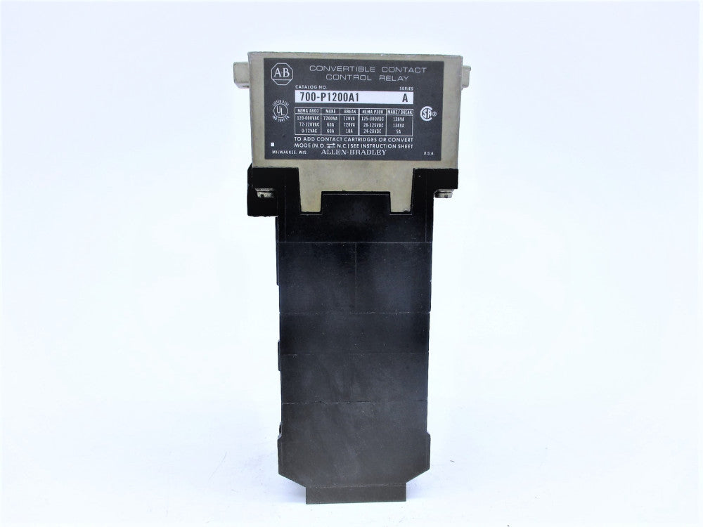 ALLEN BRADLEY 700-P1200A1 10A 120V SER. A NSNP