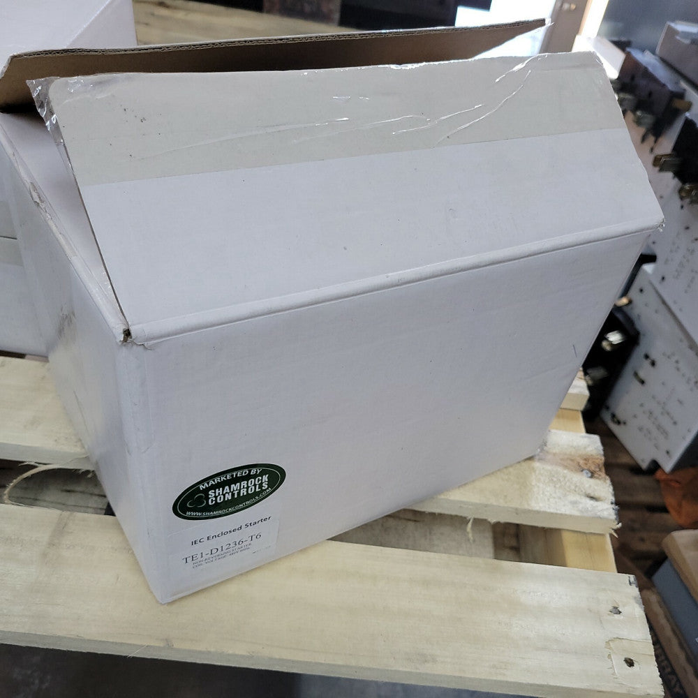 IEC Eaton Enclosed Motor Starter TE1-D1236-T6 Pushbutton included