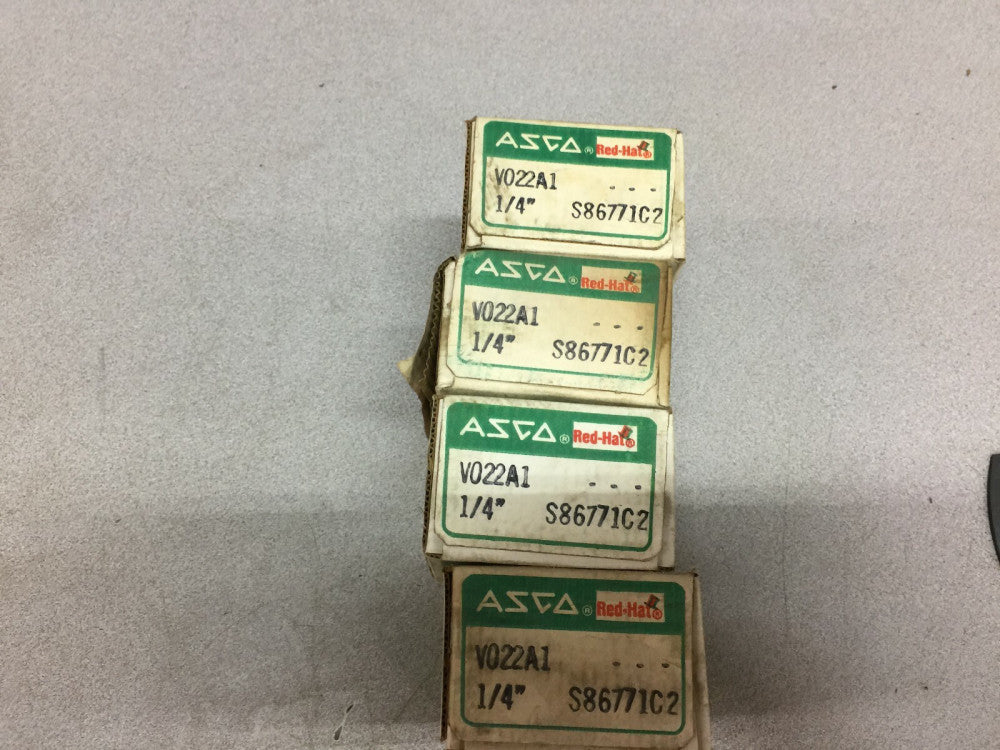 NEW IN BOX (LOT OF 4) ASCO 1/4" FLOW CONTROL VALVE V022A1