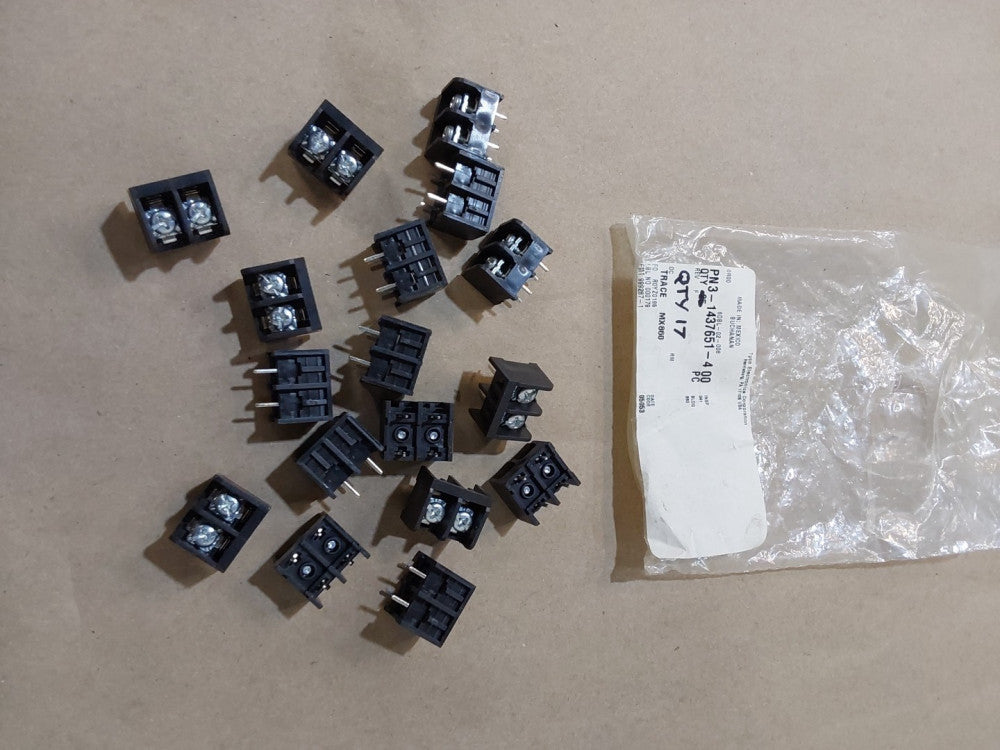 TE Connectivity / Tyco Brand 6DBL-02-006 Connector Terminal Blocks (Pack Of 17)