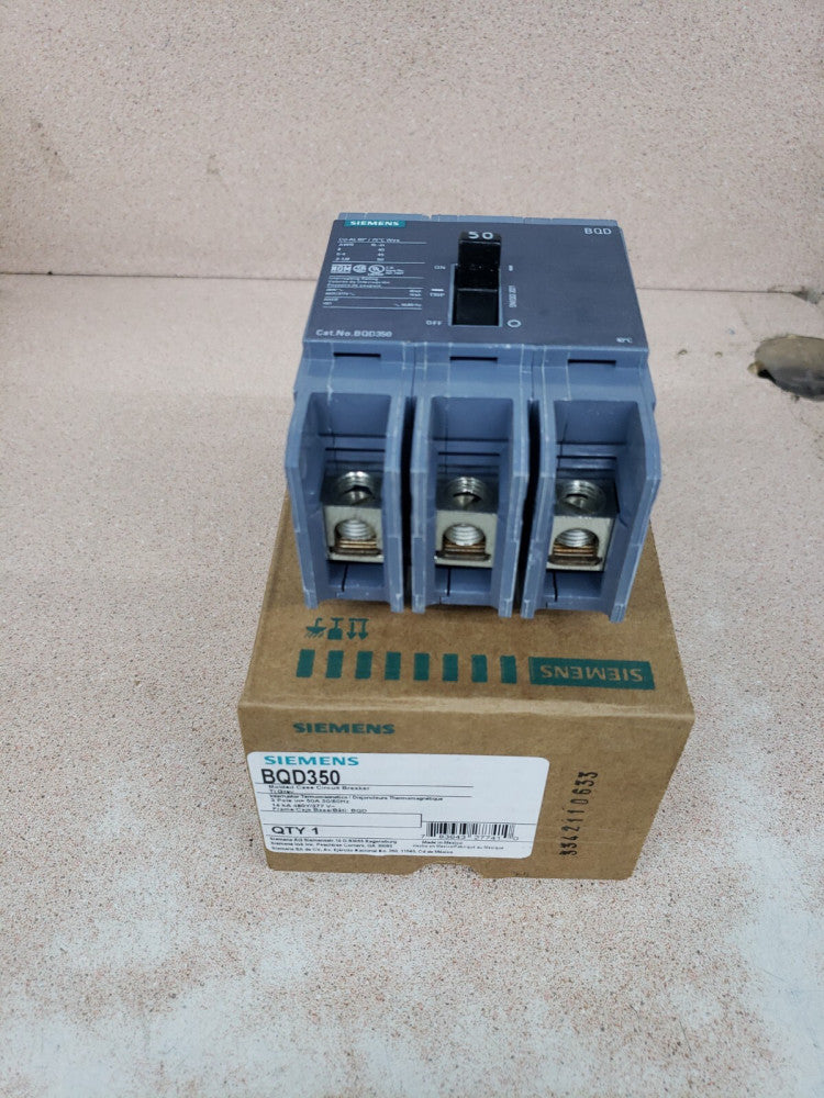 1 NEW Siemens BQD350 3p 480v 50a Circuit Breaker - NEW -