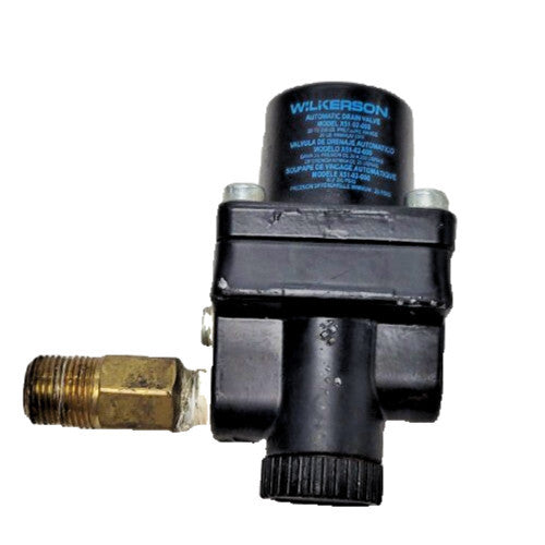 WILKERSON AUTOMATIC DRAIN VALVE X51-02-000, MINIMUM PRESSURE: 20 PSI