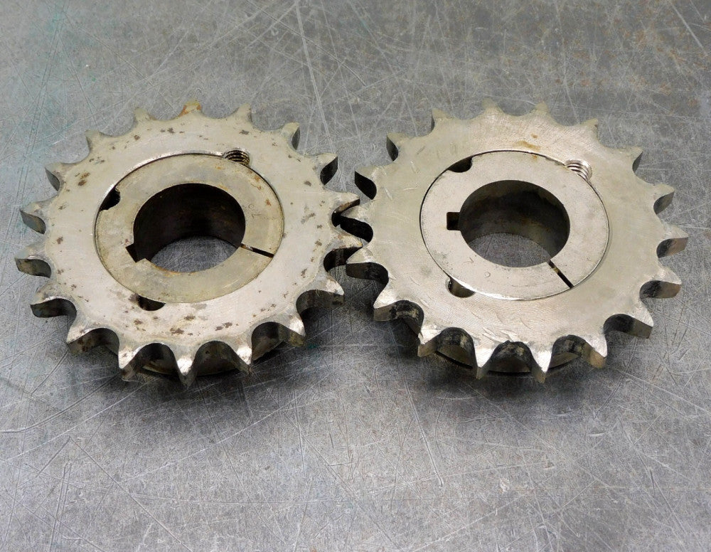 Martin 50BTB18 Taper Bushed Sprocket #50 w/ 1-1/4" Taper Lock 1610 Lot of Two 2