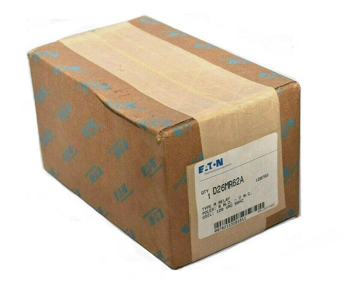 Eaton D26MR62A Type M Relay 8P (6NO/2NC) 120VAC New