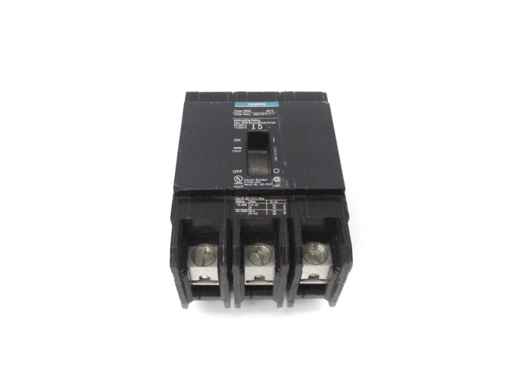 SIEMENS BQD315BP 277A 15AMP NSNP