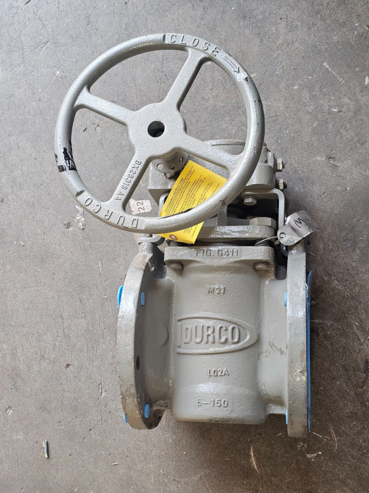 FLOWSERVE 6-G4B-11CD1DT3M55AZQ-CM2350 SIZE 6-150 NON-LUBRICATED PLUG VALVE