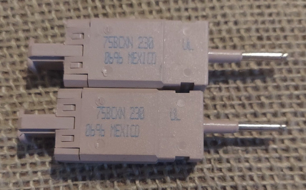Lot of 2 - Porta Systems 75BCXN-230 1-Pin 230V Gas Tube Protector