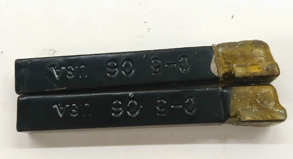 BRAZED TOOL BIT C-5 GRADE C6 SHANK TIP 3/8 IN. OAL 2-1/4 IN. LOT OF 2