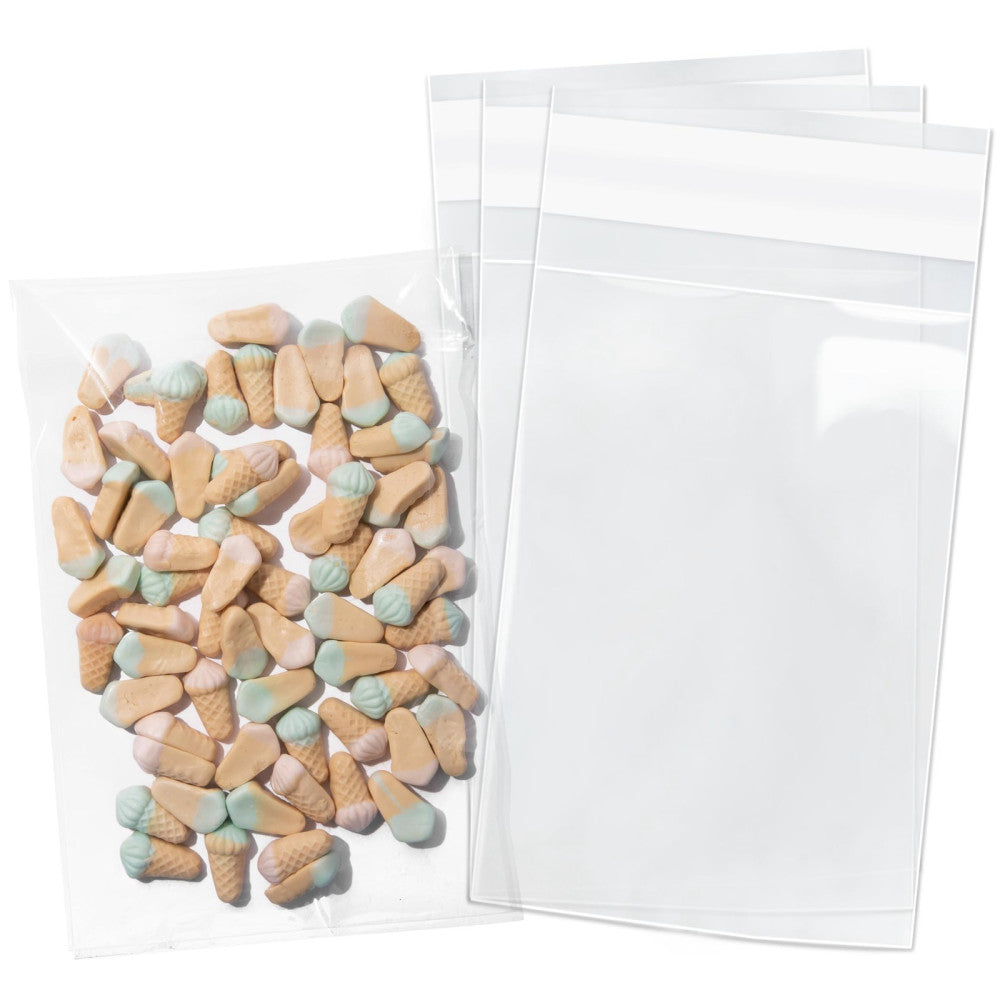 200 Pack 6X9 Clear Resealable Cello Poly Bags for Prints Photos A7 A8 A9 Cards