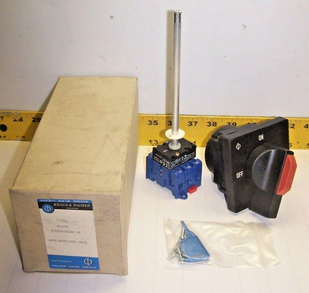NEW KRAUS & NAIMER 25 AMP DISCONNECT SWITCH 600 VAC 5 HP 3 PHASE 3 POLE KG20A