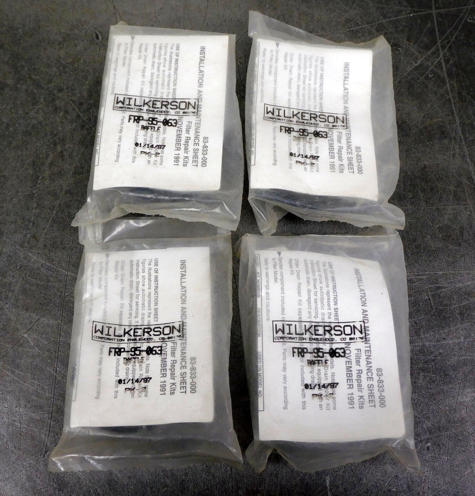 Wilkerson FRP-95-063 Baffle Filter Repair Kit Lot of Four (4)