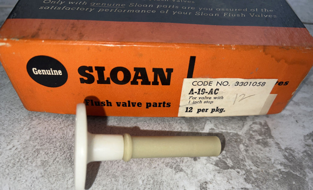 Nos Surplus 1 Piece Sloan 5301058 Relief Valve For Closet Flushometer A-19-AC
