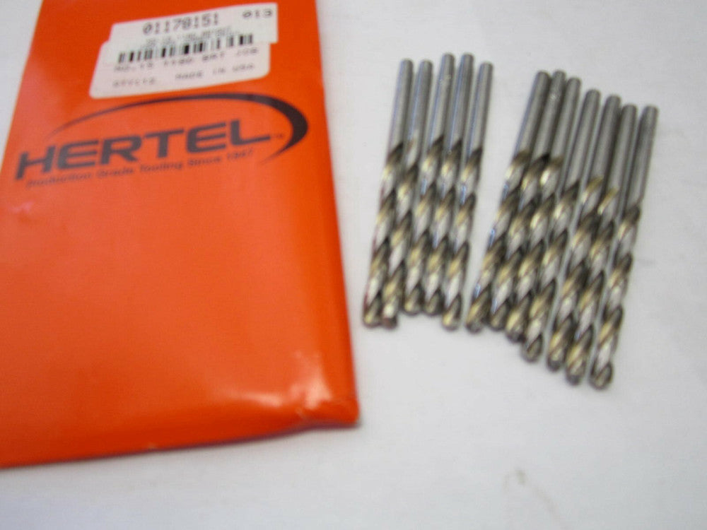 Lot of 12 #15 High Speed Jobber Length Drill Bits 118 Degree Bright
