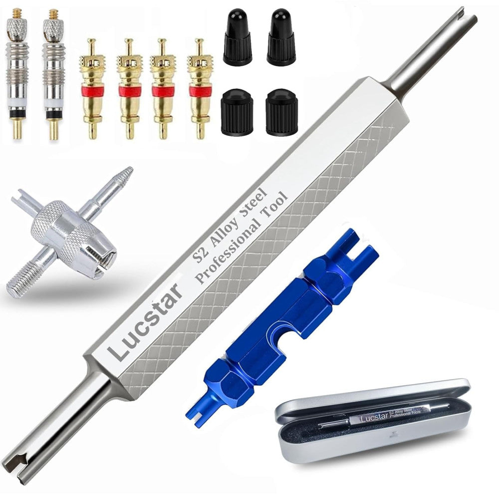Lucstar R134A R12 A/C HVAC Air Conditioner Schrader Valve Core Removal Tool,Tire