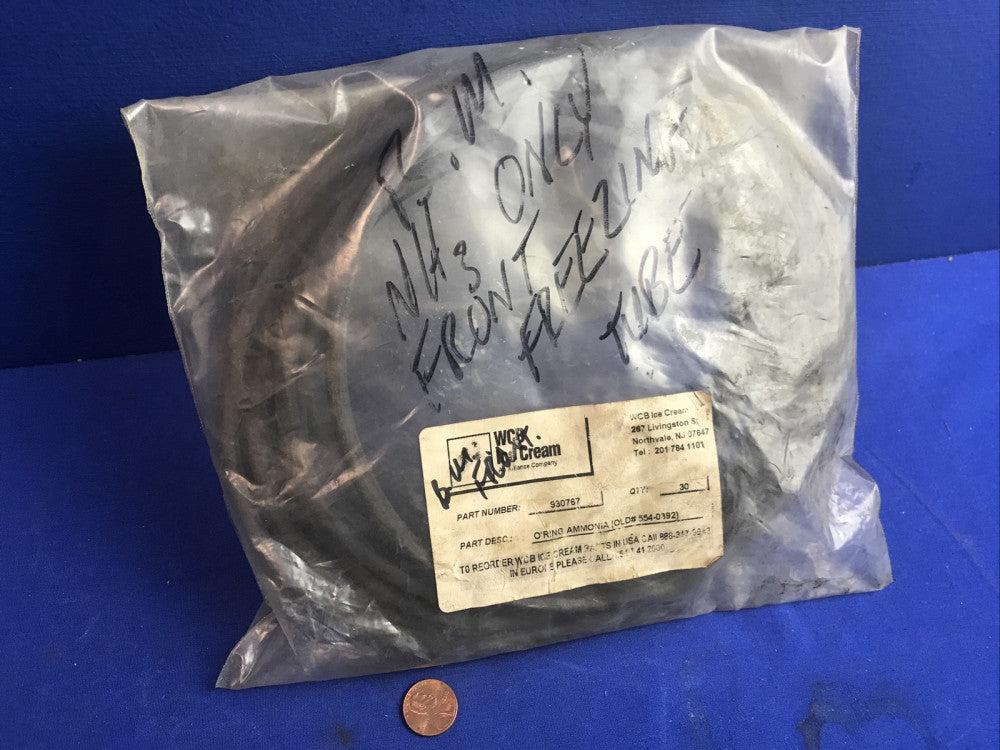 (Lot of 10) WCB #930767 O-Ring for Ice Cream Freezer (Old P/N: 554-0392)