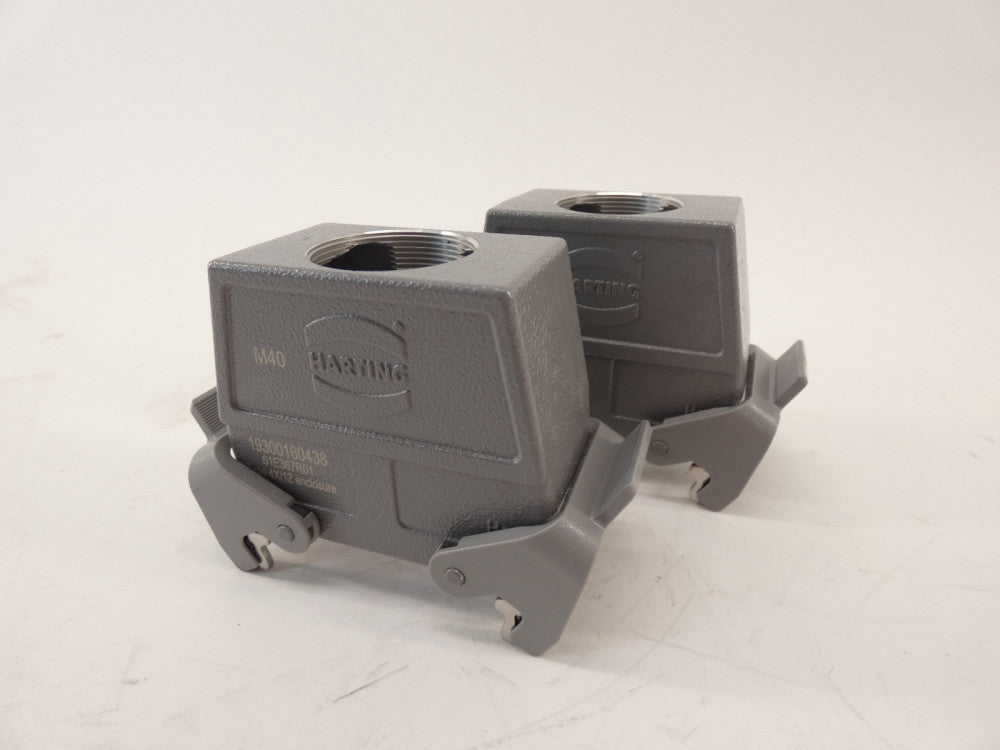 *Lot of 2* Harting 19300160438 Heavy Duty Connector Hood - NEW Surplus!