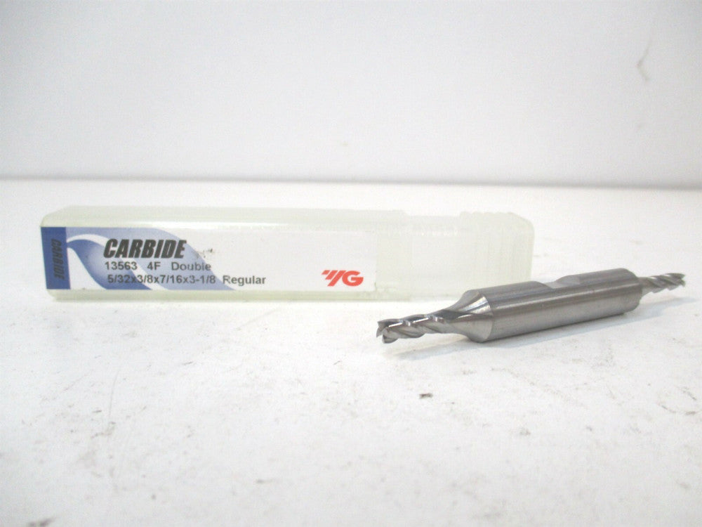 YG-1 (13563) 5/32" x 7/16" x 3/8" x 3-1/8" OAL Carbide 4-Flute Square End Mill