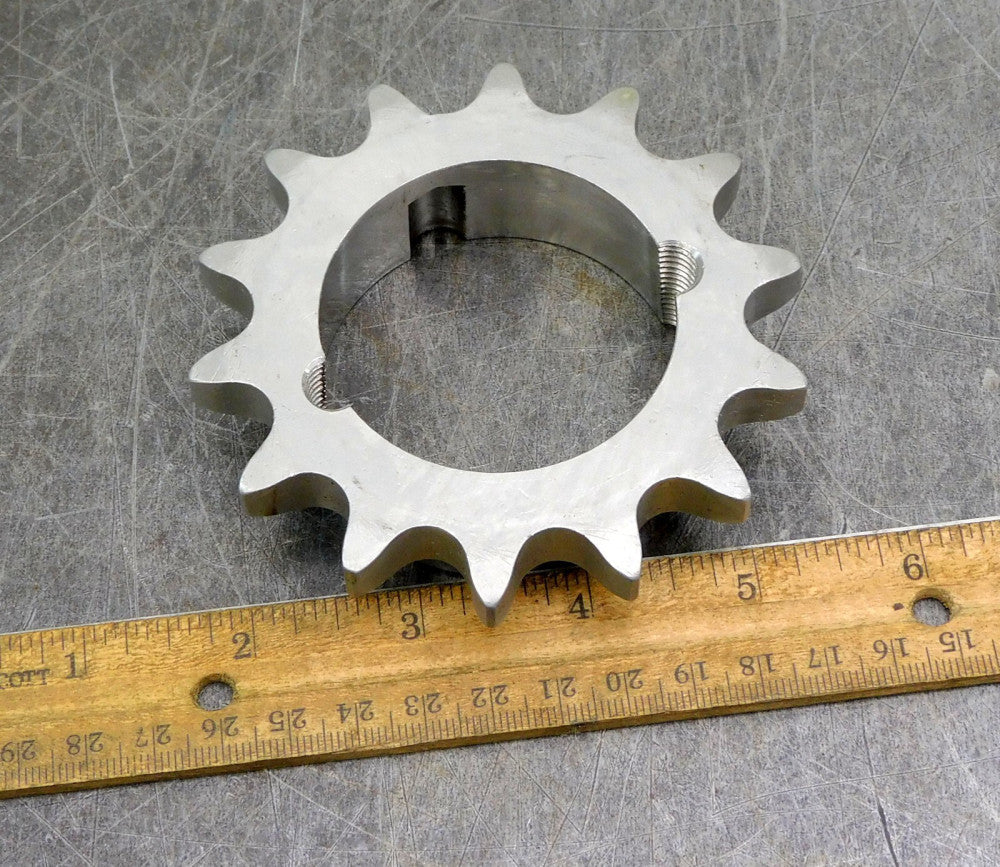 Martin 60B14SS Roller Chain Sprocket #60 14 Teeth 2" Bore Stainless Steel