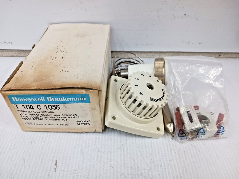 New Honeywell Thermostatic Control W/ Remote Sensor & Setpoint T104C1036
