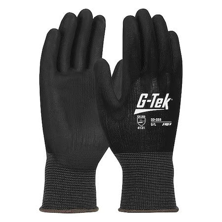 Pip 33-325/Xs Coated Gloves, Polyurethane, Smooth, Palm, 3 Abrasion Level,