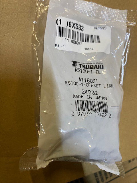 TSUBAKI OFFSET CHAIN LINK RS100-1-OL RS1001OL A116031 27L21