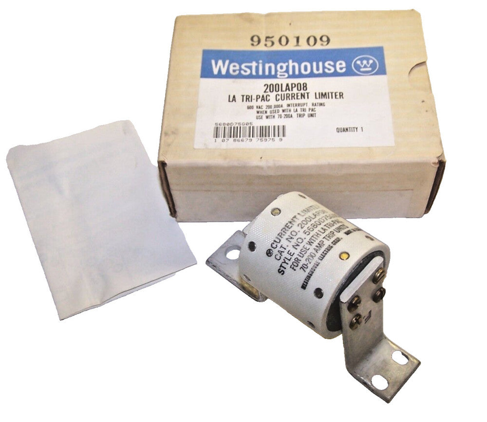 NEW WESTINGHOUSE LA TRI-PAC CURRENT LIMITER FUSE 600 VAC 200LAP08