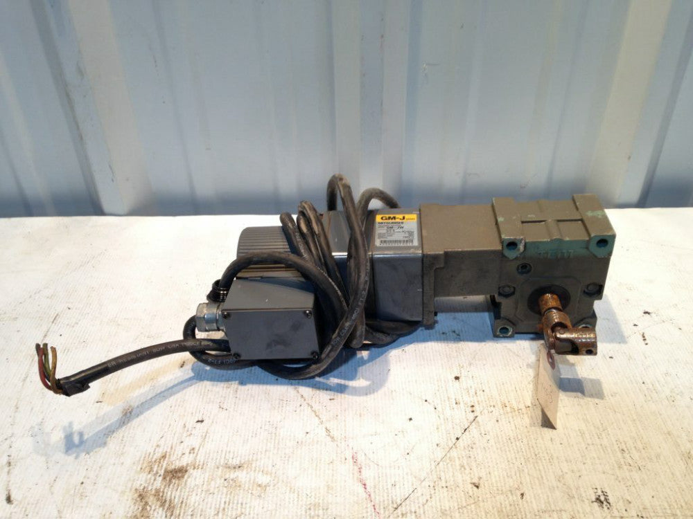 Mitsubishi GM-JW Geared Motor 1:5 3/3.6RPM w/1:30 TSUBAKI Speed Reducer