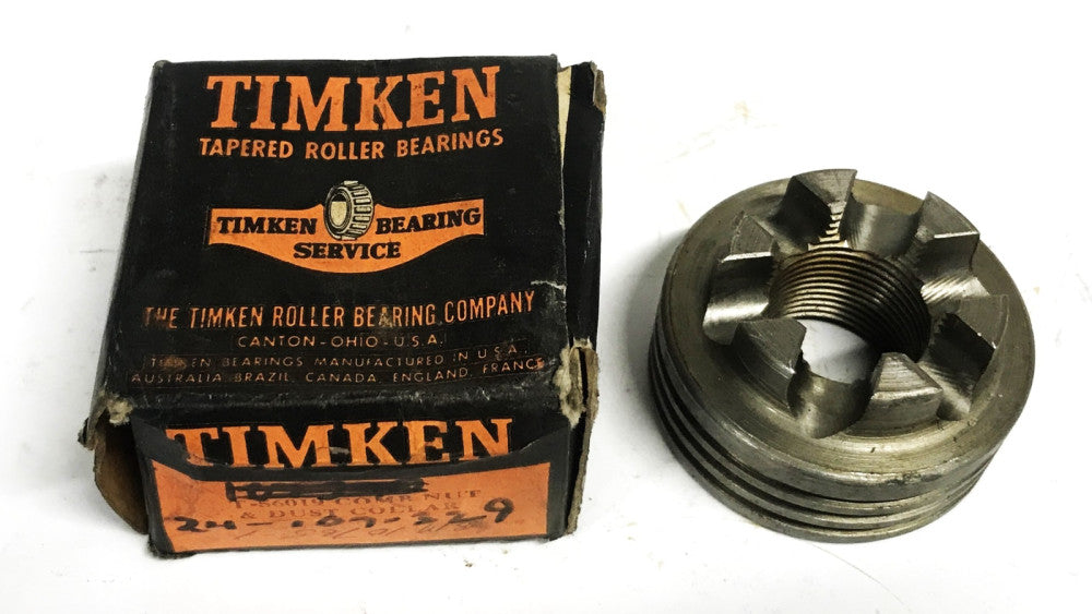 Timken Tapered Roller Bearing Accessory Nut and Dust Collar T56019 NOS