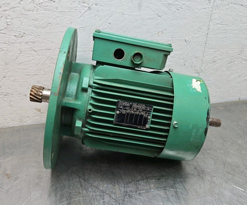 Leroy Somer LS100L Drive Motor 2 Hp 1.5 kW 1150 Rpm 230/460V 323731EL006 Used