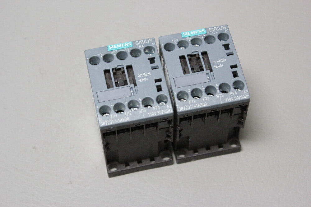 LOT OF 2 SIEMENS CONTACTORS 3RT2317-1AF00