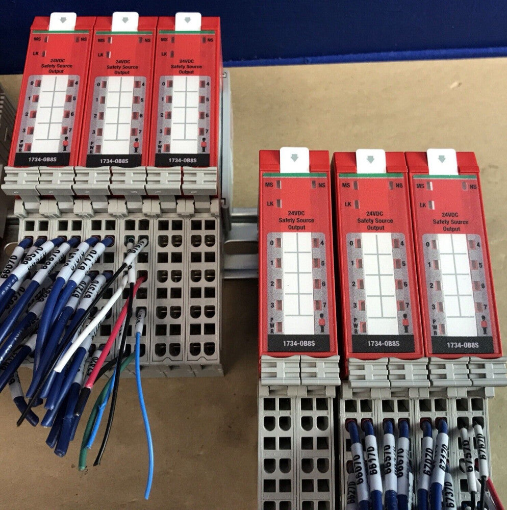Allen Bradley 1734-OB8S 8-Channel Safety Sourcing Output With 1734-MB, 1734-RTBS
