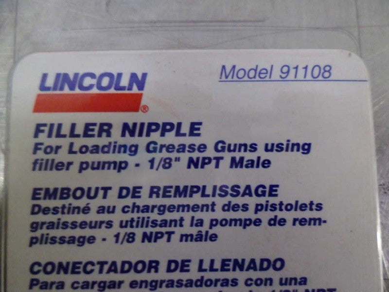 LINCOLN 91108 FILLER NIPPLE NSMP
